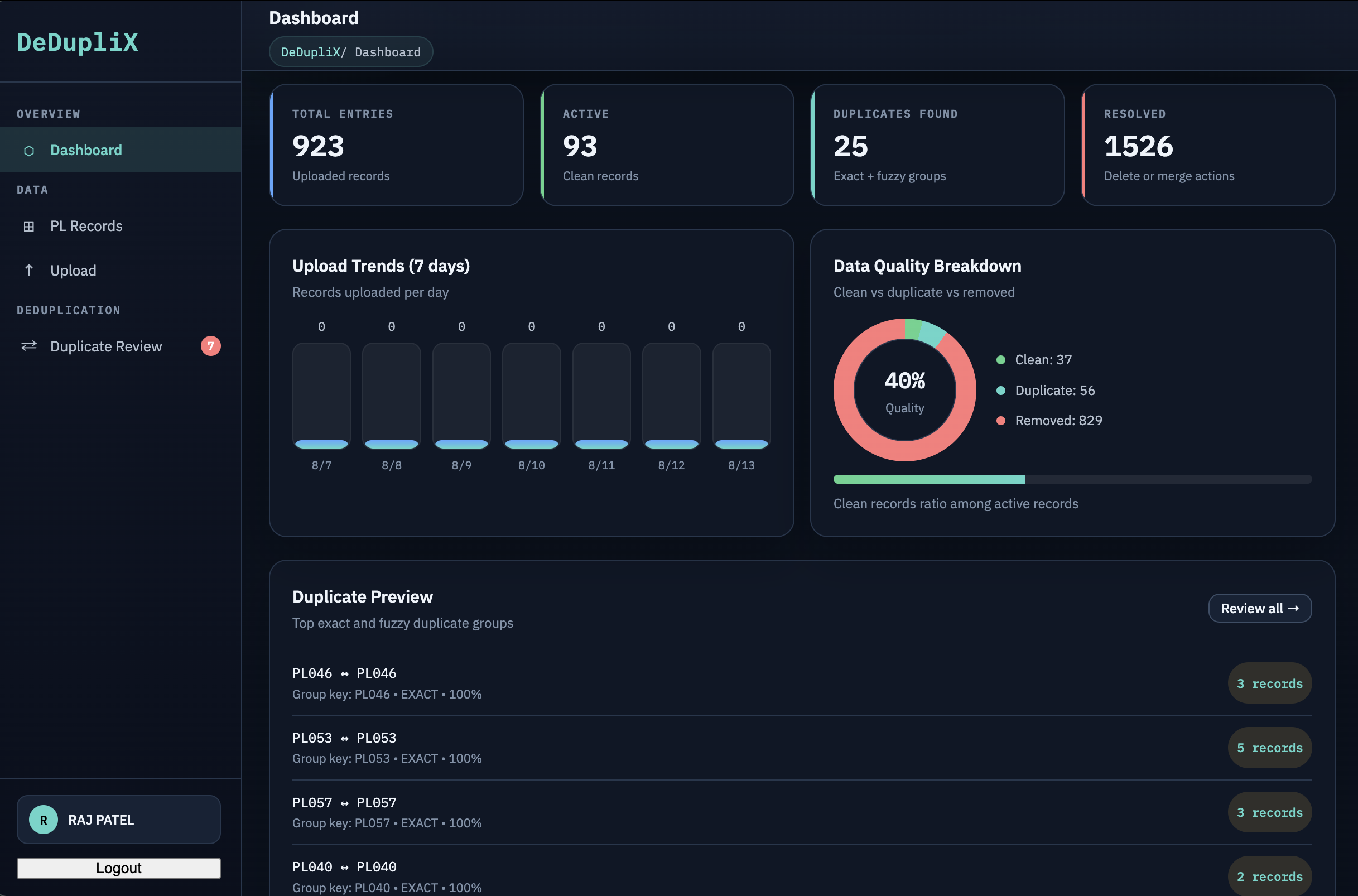 DeDupliX Preview